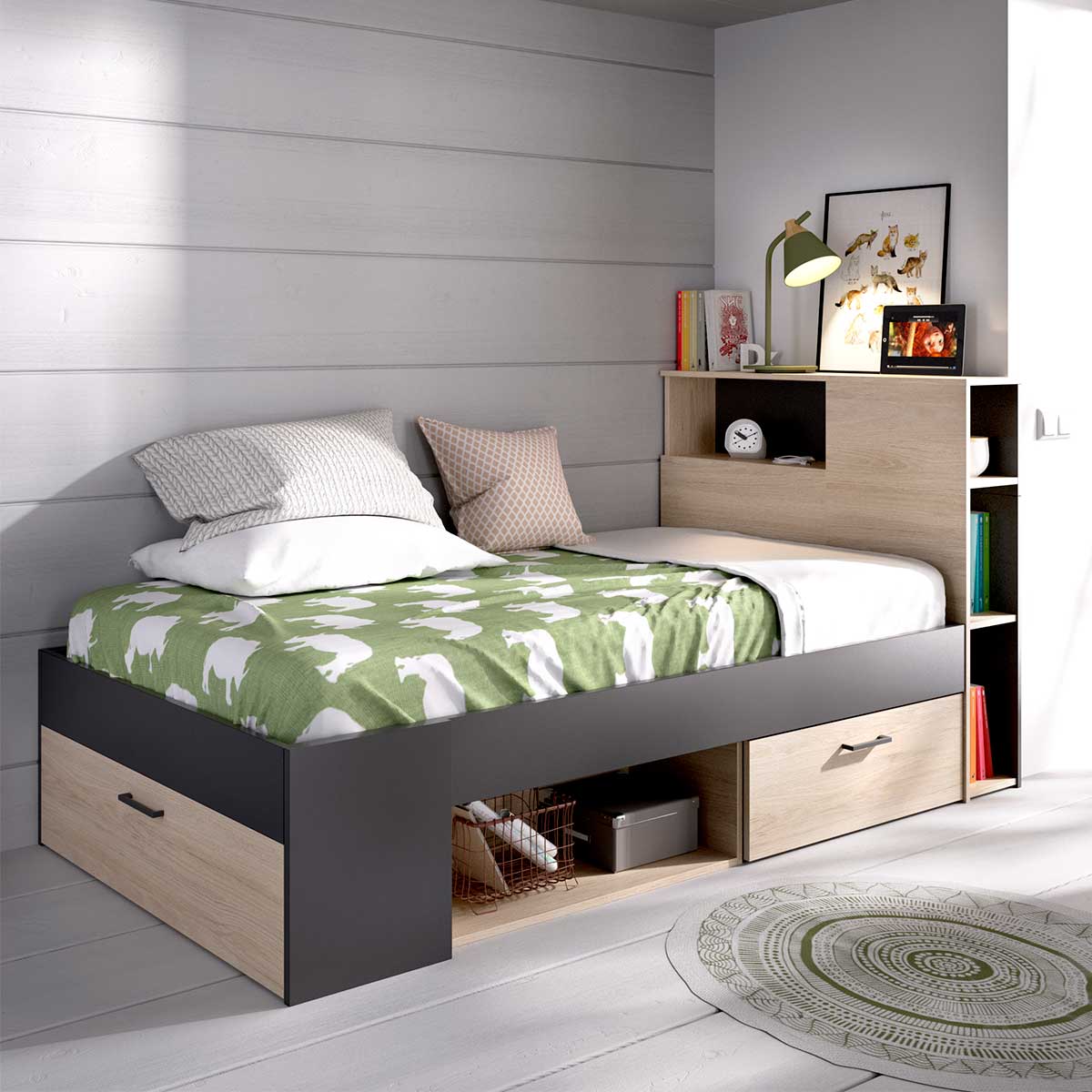 Cama en melamina RH